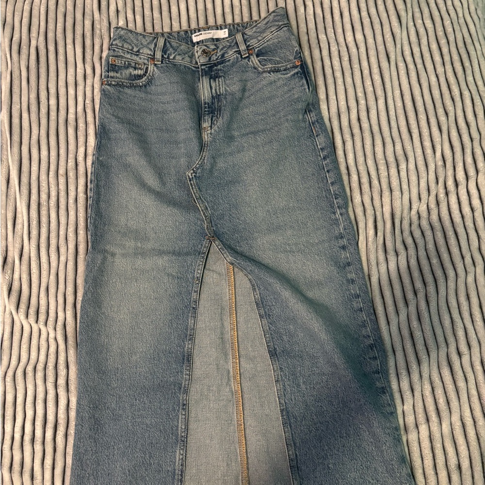 Garage long denim skit